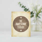 Carte Postale Soyez génial aujourd'hui (Debout devant)