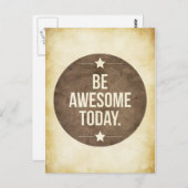 Carte Postale Soyez génial aujourd'hui (Devant / Derrière)