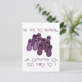 Carte Postale Soyez gentil avec les bactéries (Debout devant)