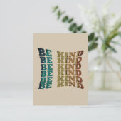 Carte Postale Soyez gentil bonté (Debout devant)