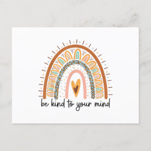 Carte Postale Soyez gentil envers votre esprit Les questions de