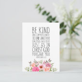 Carte Postale Soyez Gentils Et Compatissants, Éphésiens 4:32 (Debout devant)