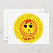 Carte Postale Soyez heureux (Devant / Derrière)