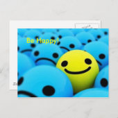 Carte Postale Soyez Heureux ! (Devant / Derrière)