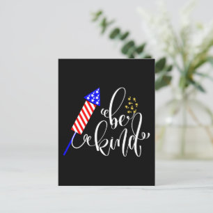 Carte Postale Soyez heureux 4 juillet Fête de l'Indépendance USA