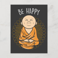 Soyez heureux Zen Little Bouddha Mandala Bouddhist