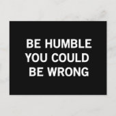 Carte Postale Soyez Humains, Vous Pourriez Vous Tromper (Devant)