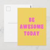 Carte Postale Soyez Impressionnant Aujourd'Hui Inspirationnel Mi (Devant / Derrière)