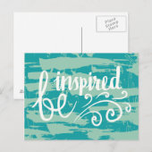 Carte Postale Soyez inspiré (Devant / Derrière)