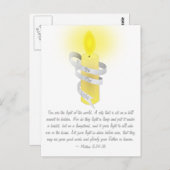 Carte Postale Soyez La Lumière (Devant / Derrière)