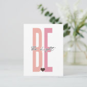 Carte Postale Soyez la lumière, croyez en Dieu, faites confiance (Debout devant)