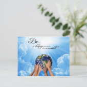 Carte Postale Soyez le changement - Gandhi (Debout devant)