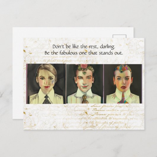 Carte Postale Soyez le fabuleux (Devant / Derrière)