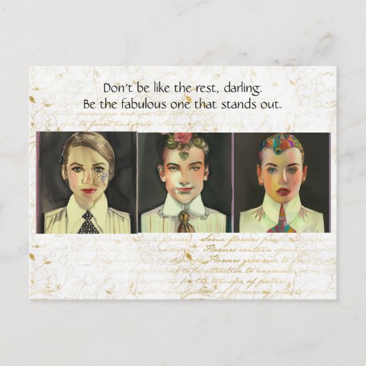 Carte Postale Soyez le fabuleux (Devant)