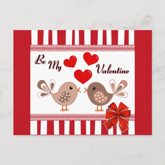 Carte Postale Soyez Ma Saint-Valentin (Devant)