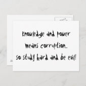 Carte Postale Soyez mauvais (Devant / Derrière)