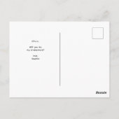 Carte Postale Soyez Mon Époux Script De Serveuse D'Époux Photo m (Dos)