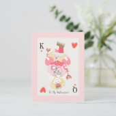 Carte Postale Soyez mon roi de Saint-Valentin et ma reine (Debout devant)