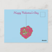 Carte Postale Soyez mon Rose romantique Saint Valentin Balayant (Dos)