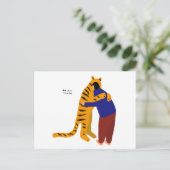 Carte Postale Soyez mon tigre (Debout devant)