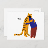 Carte Postale Soyez mon tigre (Devant / Derrière)