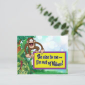 Carte Postale Soyez Nice à moi que je suis hors de valium ! (Debout devant)