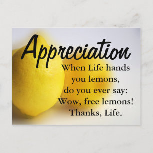 Carte Postale Soyez reconnaissants et comptez vos bénédictions