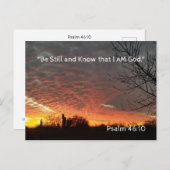 Carte Postale Soyez toujours et sachez que je suis Dieu (Devant / Derrière)