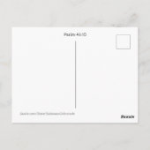 Carte Postale Soyez toujours et sachez que je suis Dieu (Dos)