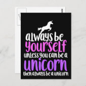 Carte Postale Soyez toujours vous-même à moins que vous ne puiss (Devant / Derrière)