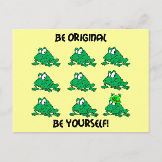 Carte Postale Soyez une grenouille irlandaise originale