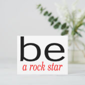 Carte Postale Soyez Une Star Rock (Debout devant)