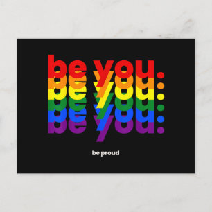 Carte Postale Soyez Vous Soyez Fiers LGBTQ Fierté Arc-en-ciel Le