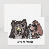 Carte Postale Soyons amis (Devant / Derrière)