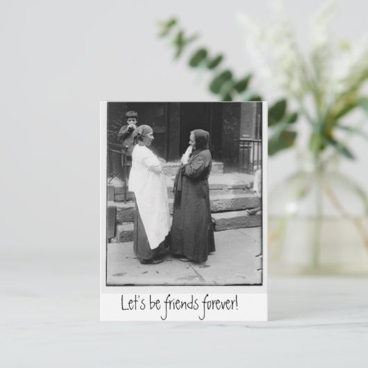 Carte postale Soyons amis pour toujours (Debout devant)