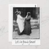 Carte postale Soyons amis pour toujours (Devant / Derrière)