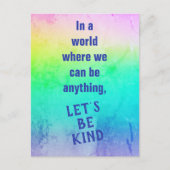 Carte Postale Soyons un peu Rainbow Postcard (Devant)