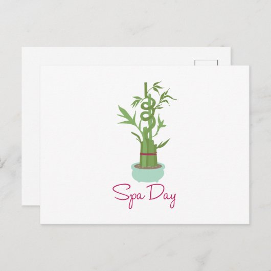 Carte Postale Spa Day Bamboo (Devant / Derrière)