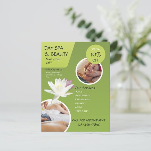 Carte Postale Spa de jour (Debout devant)