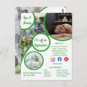 Carte Postale spa de santé affiche prospectus centre de bien-êtr (Devant / Derrière)