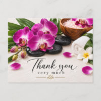 Spa Orchidée Violette Merci Élégant Bien-être