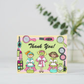 Carte postale Spa personnalisée Anniversaire Merci (Debout devant)