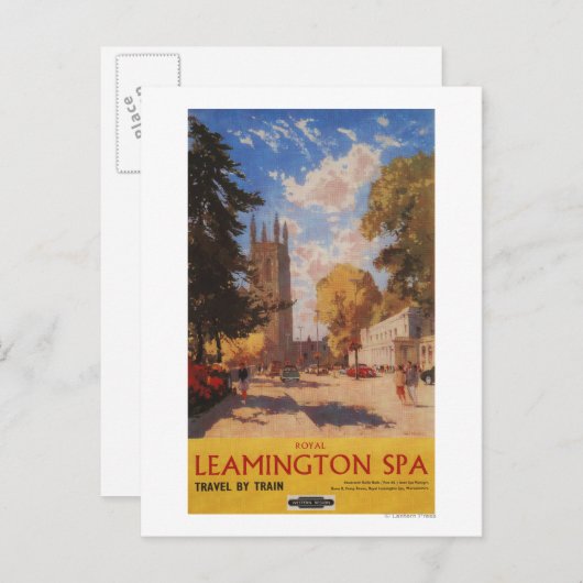 Carte Postale Spa royal, Street View British Railways Poster (Devant / Derrière)
