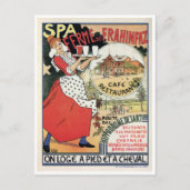 Carte Postale Spa vintage Belgique Café restaurant et