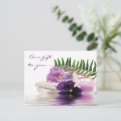 Carte postale Spa violet (Debout devant)