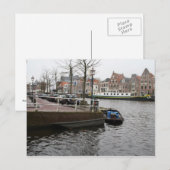 Carte Postale Spaarne, Haarlem (Devant / Derrière)