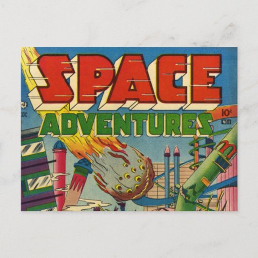 Carte Postale Space Adventurers Comic Book (Devant)