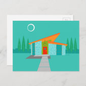 Carte Postale Space Age Cartoon House Postcard (Devant / Derrière)