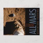 Carte Postale Space Boot Orange All Mars Trekking Adventure (Devant)