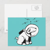 Carte Postale Space Chien (Devant / Derrière)
